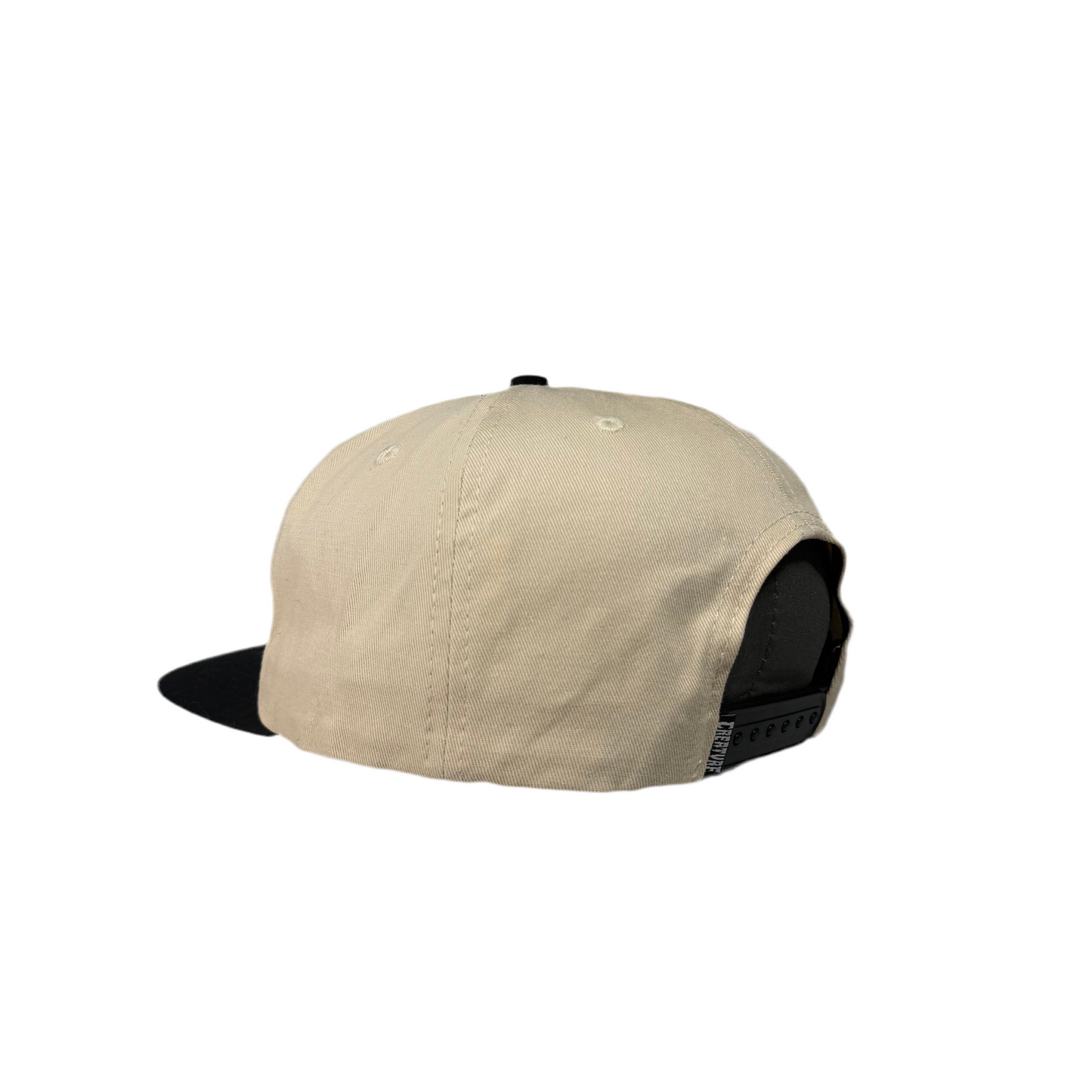 Creature Logo Snapback white/black
