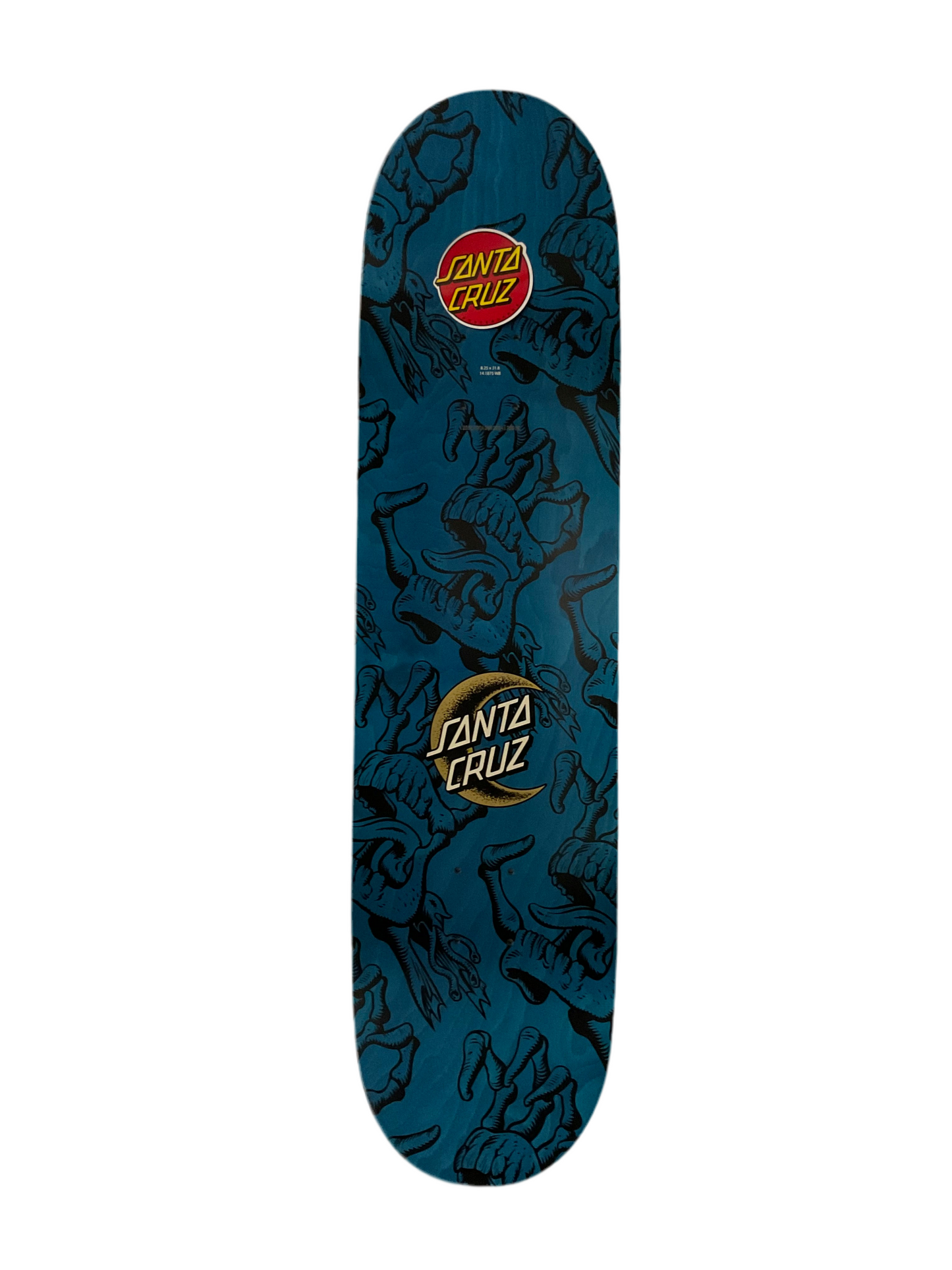 Santa-Cruz Crescent Bone Hand 8.25 Deck