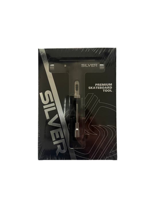 Silver skateboard tool