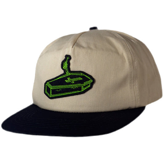 Creature Logo Snapback white/black