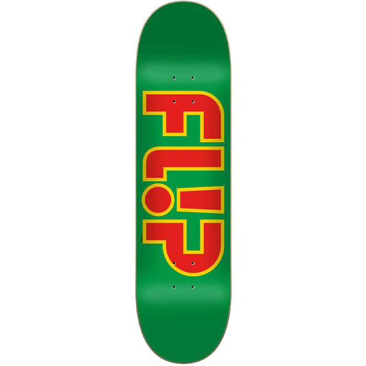 Flip Team Outlined Skateboard Green 8.25 Deck