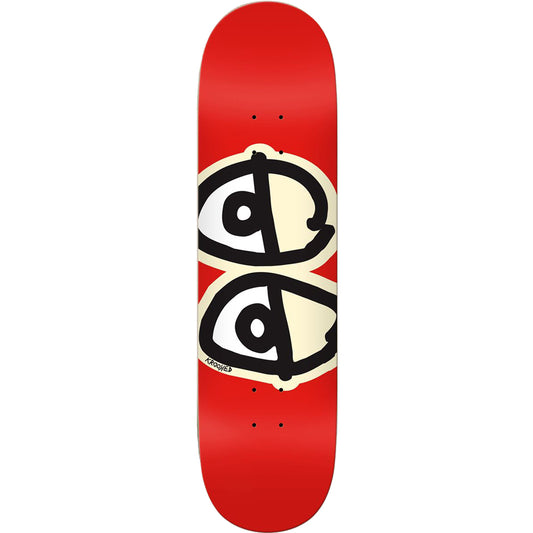 Krooked Team Eyes Skateboard Red 8.38 Deck